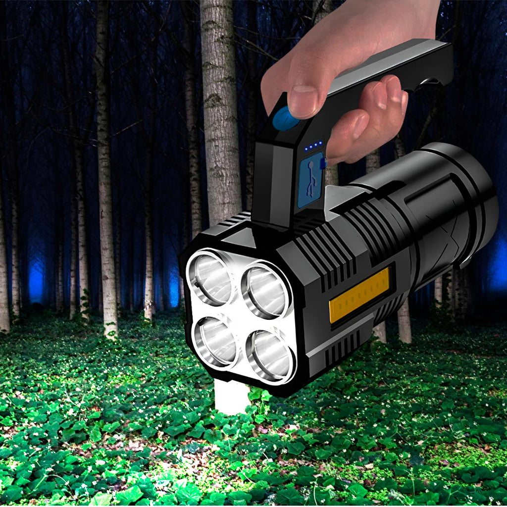Linterna LED superpotente y ultrabrillante con 4 modos para exteriores.