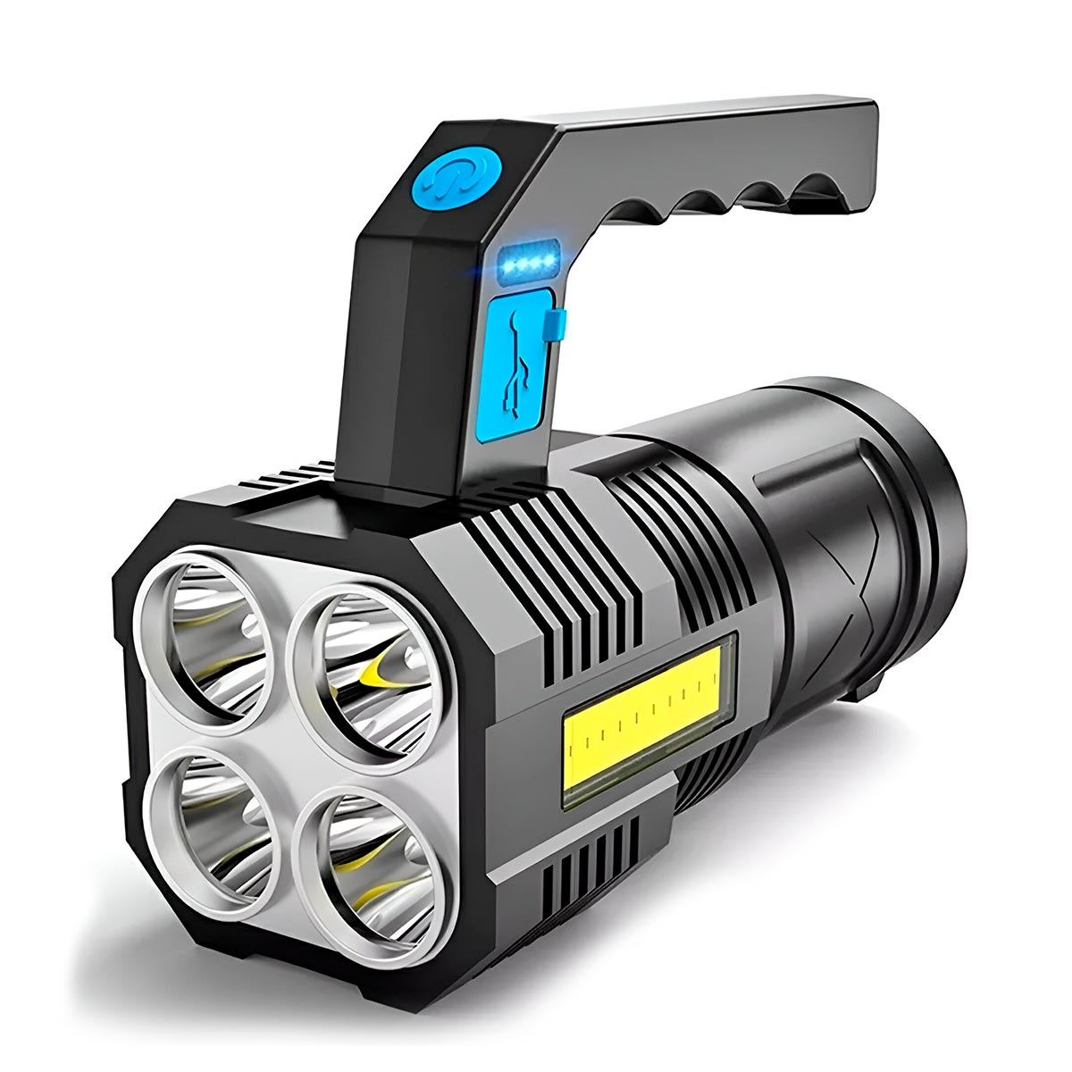 Linterna LED superpotente y ultrabrillante con 4 modos para exteriores.